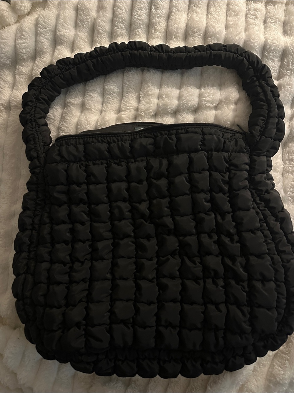 Black Quilted Shoulder Bag